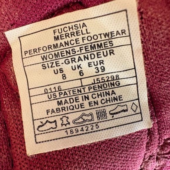 MERRELL Select Grip Women's sz 8 'Fuchsia' outdoor velcro strap sandals - Picture 2 of 15